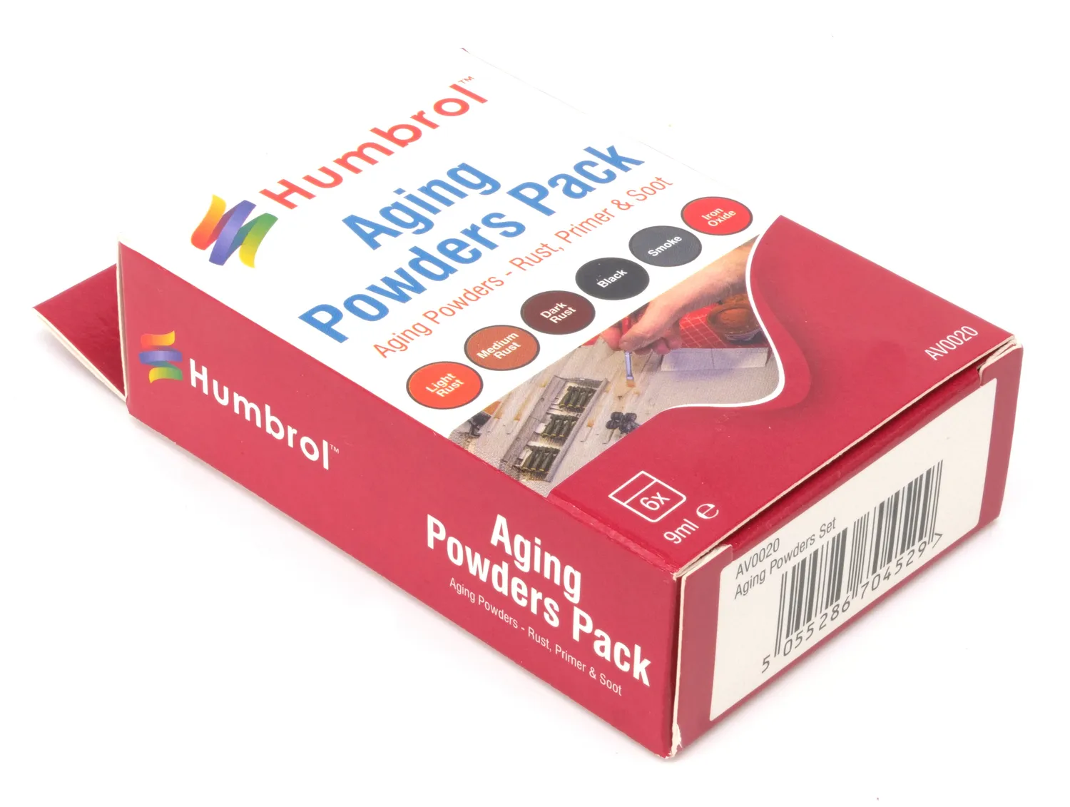 Humbrol Aging Powders AV0020 modellpulver 6-pack