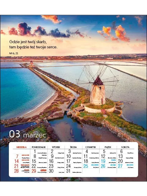 Sharon Kalendarz Na końcu świata 2027 väggkalender 33,5x38