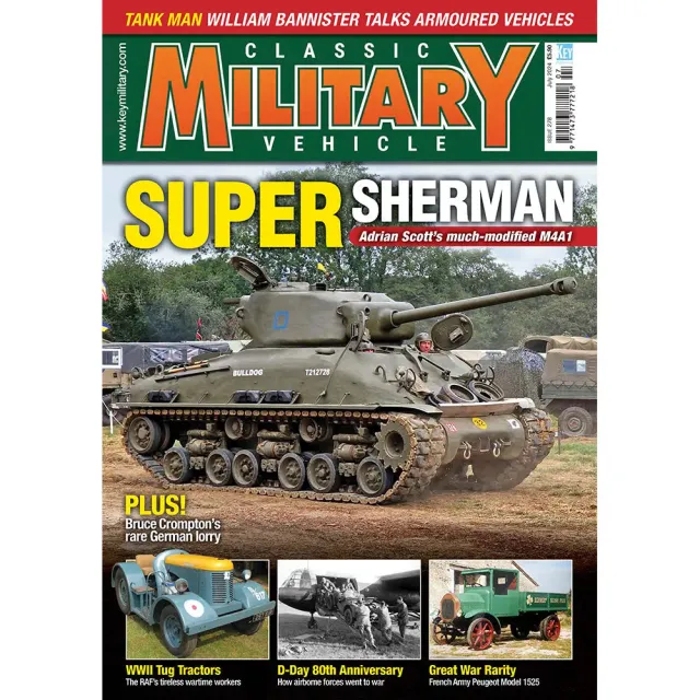 Classic Military Vehicle juli 2024 tidning lösnummer Sherman