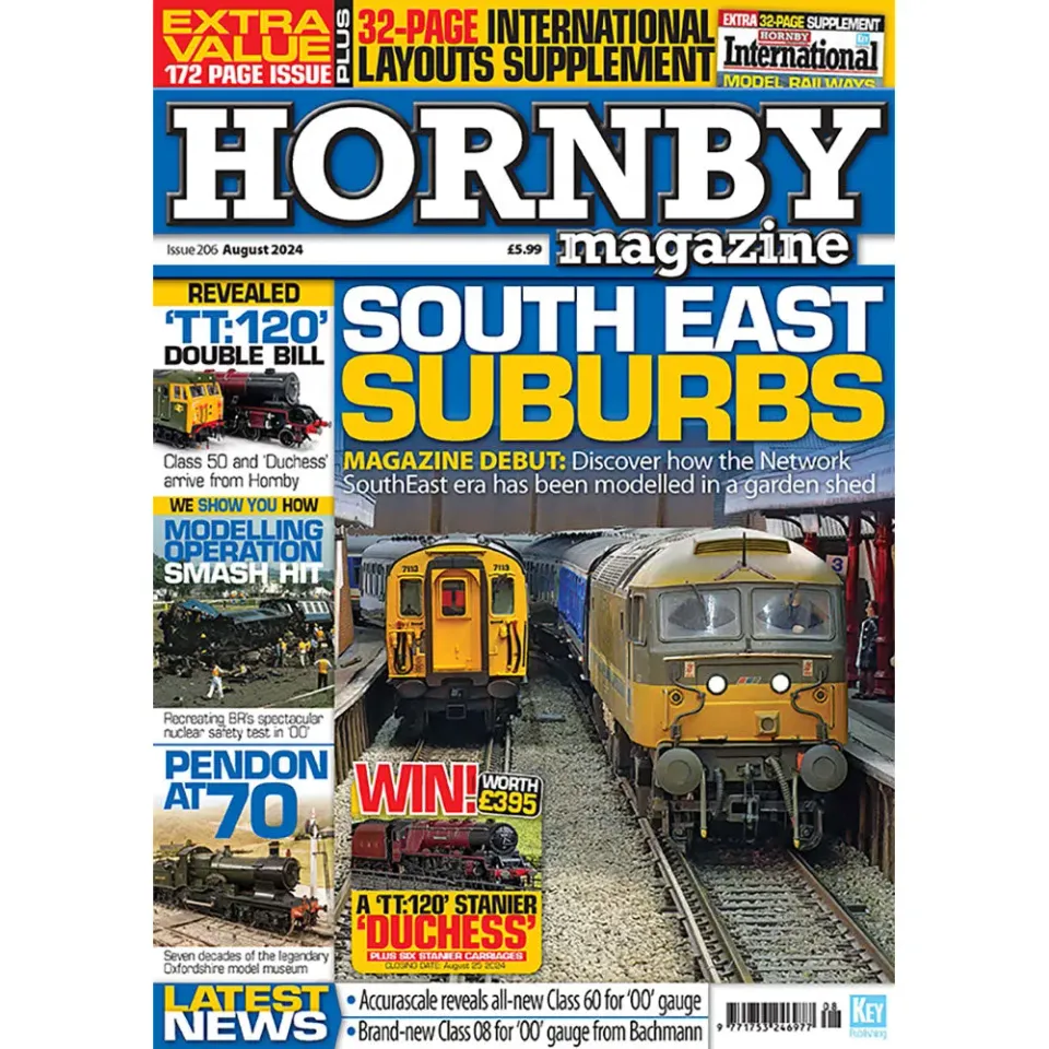 Hornby Magazine augusti 2024 tidning modelljärnväg