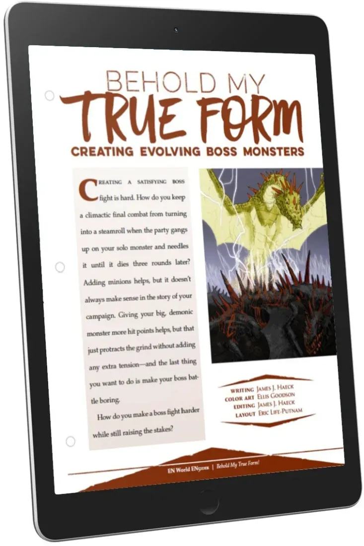 EN Publishing Behold My True Form rollspel PDF boss