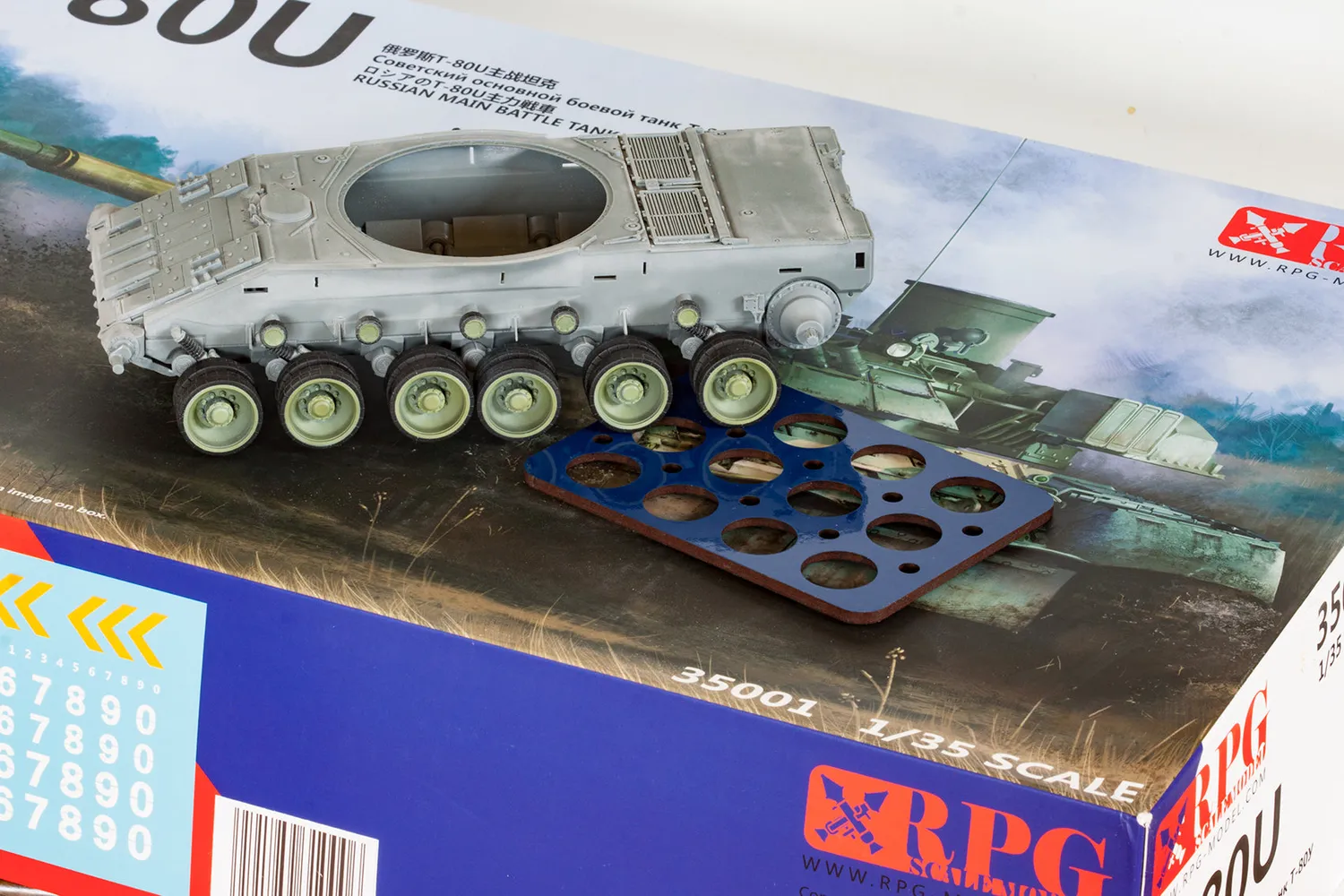 Rossagraph QuickWheel QW-234 T-80U målningsmask 1:35 för RPG