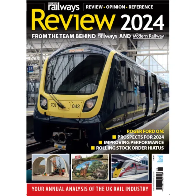 Modern Railways Review 2024 årsbok 116 sidor