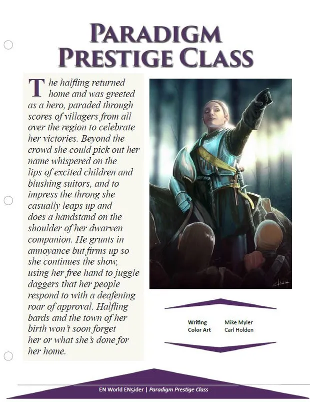 EN Publishing Paradigm Prestige Class rollspel PDF D&D 5e alv