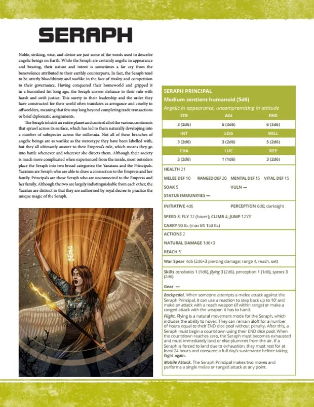 EN Publishing Seraph flygande art rollspel PDF