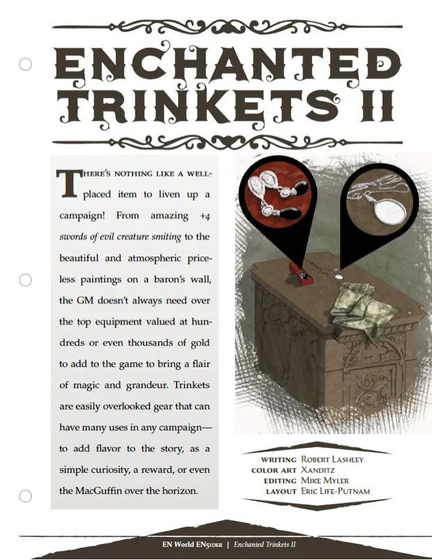 EN Publishing Enchanted Trinkets II rollspel PDF 13 föremål