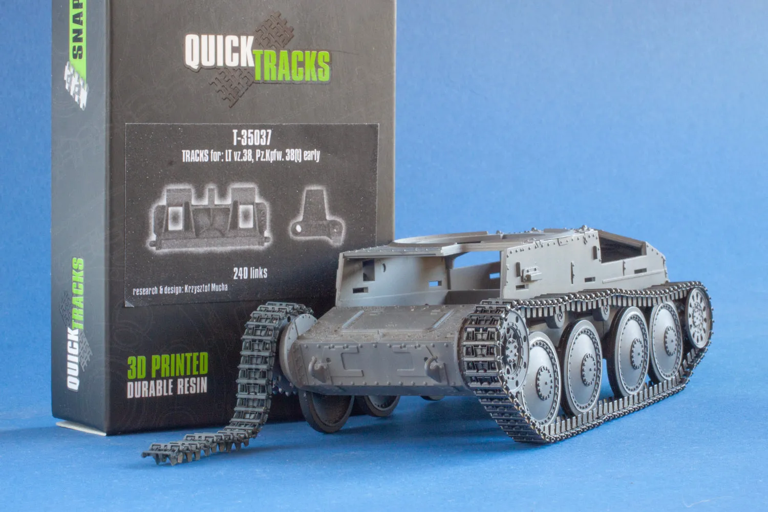Rossagraph QuickTracks T-35037 bandlänkar 38(t) 1:35 resin