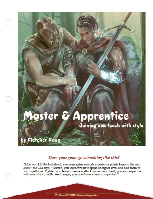 EN Publishing Master & Apprentice Gaining New Levels With Style rollspel PDF