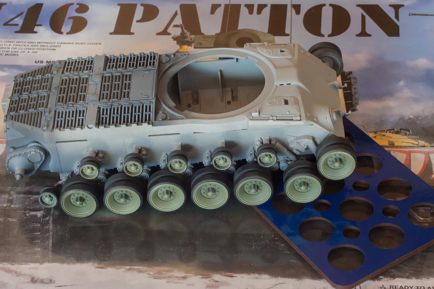 ROSSAGRAPH QuickWheel QW-242 mask 1:35 M46 Patton Takom