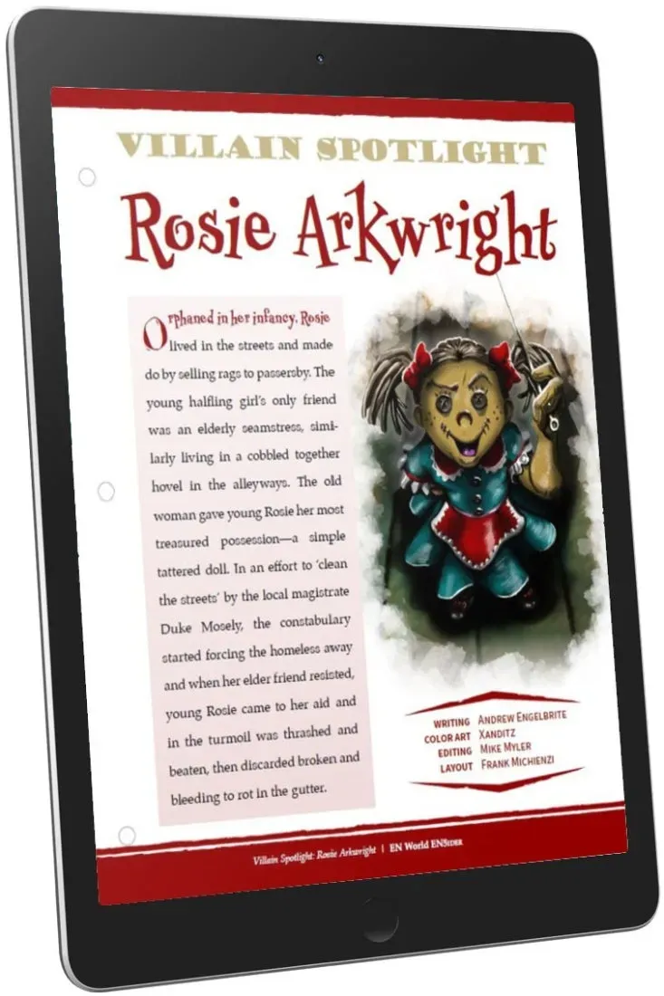 EN Publishing Villain Spotlight Rosie Arkwright PDF skurk odöd