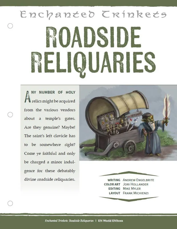 EN Publishing Enchanted Trinkets Roadside Reliquaries PDF 9 föremål