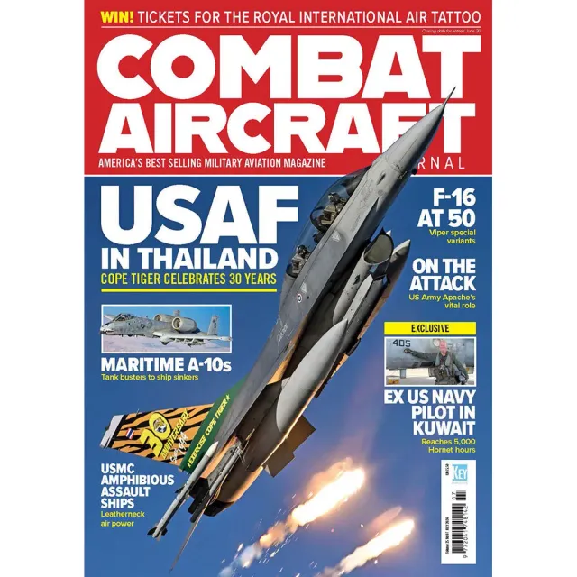 Combat Aircraft Journal juli 2024 tidning F-16 50 år