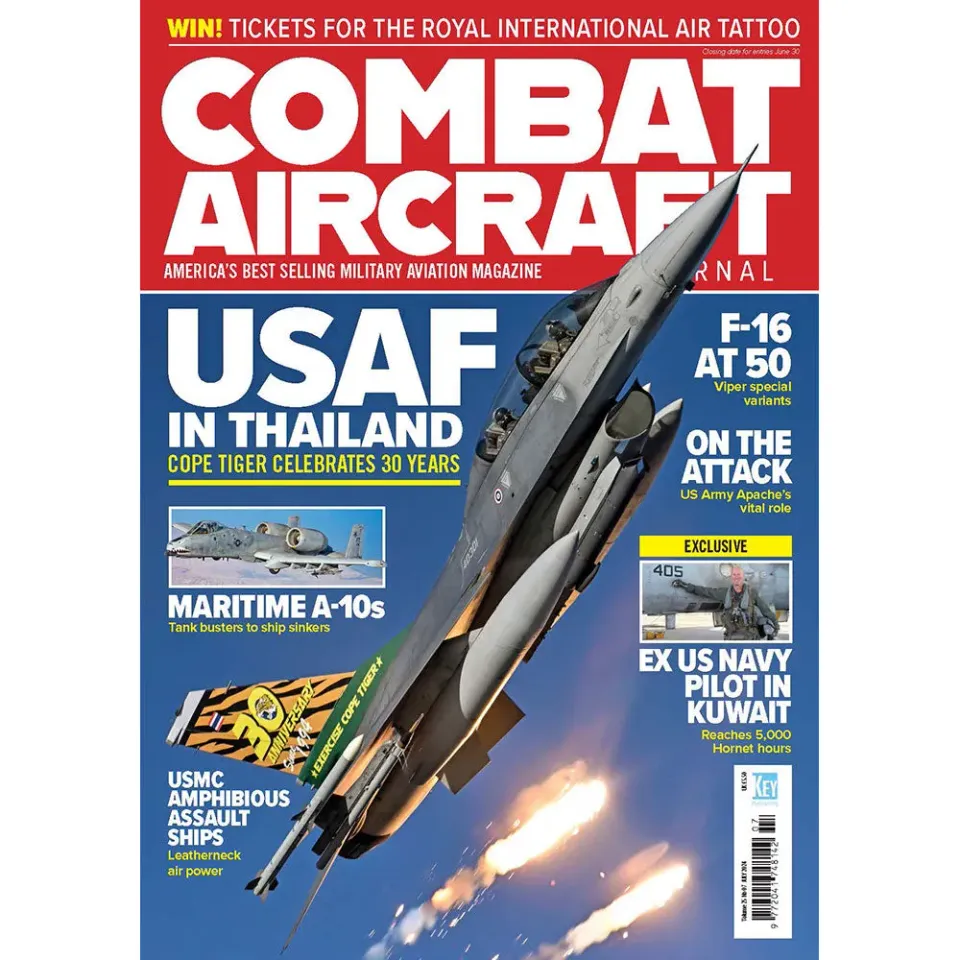 Combat Aircraft Journal juli 2024 tidning F-16 50 år