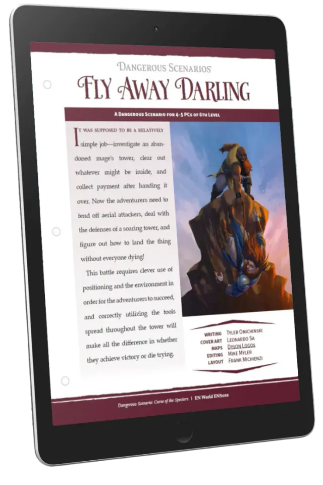 EN Publishing Dangerous Scenarios Fly Away Darling äventyr pdf drake