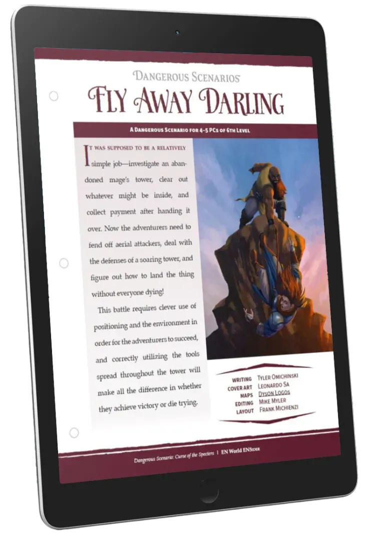 EN Publishing Dangerous Scenarios Fly Away Darling äventyr pdf drake