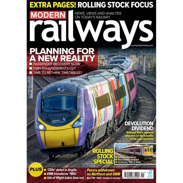 Modern Railways januari 2021 tidning lösnummer engelsk
