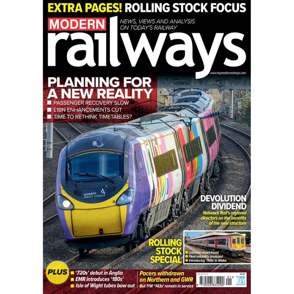 Modern Railways januari 2021 tidning lösnummer engelsk