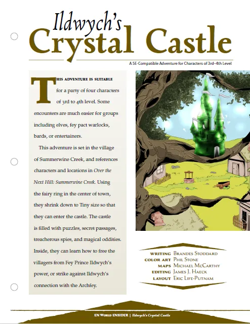EN Publishing Ildwych Crystal Castle äventyr PDF nivå 3-4