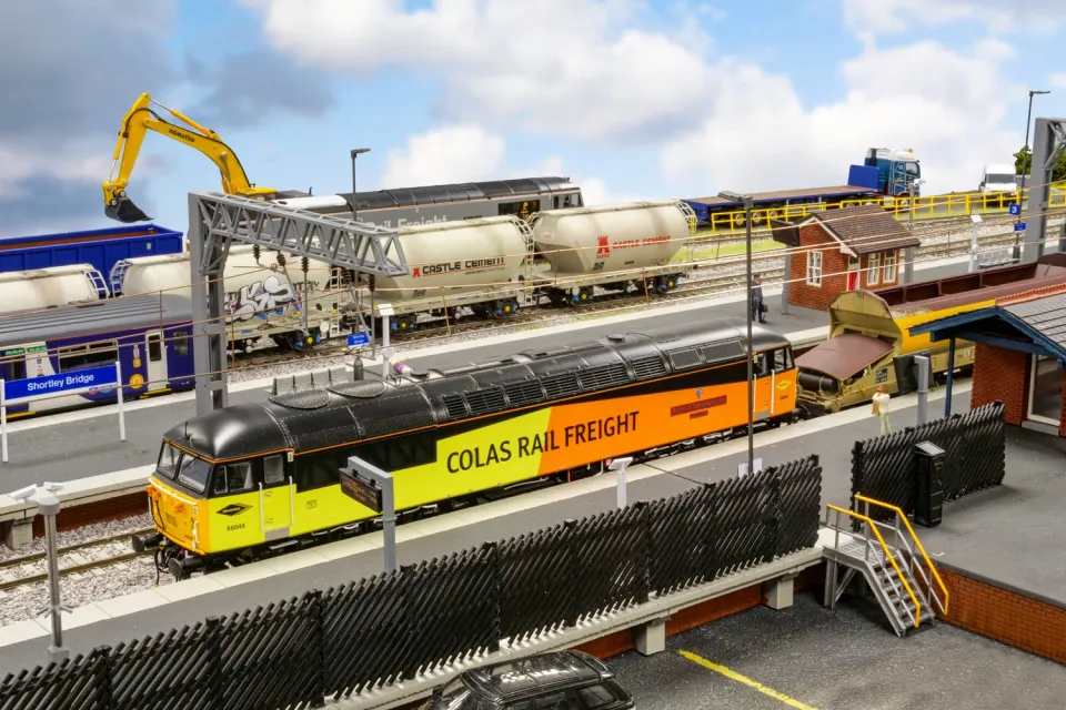 PJM Models plattform staket OO 9-delar trä