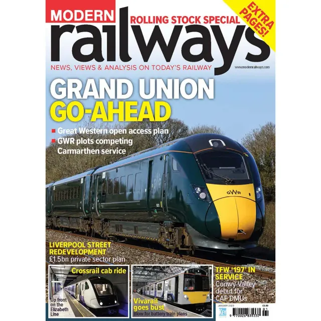 Why we love Taylor Swi Modern Railways January 2023 tidning järnväg