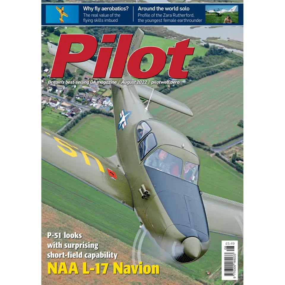 Pilot Magazine augusti 2022 tidning lösnummer Navion