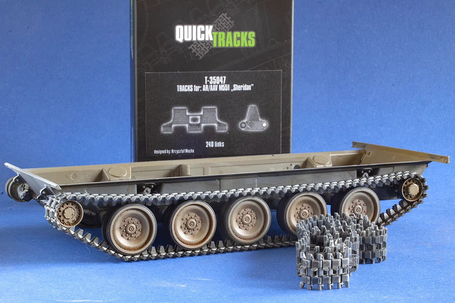 Rossagraph QuickTracks T-35047 band M551 Sheridan 1:35