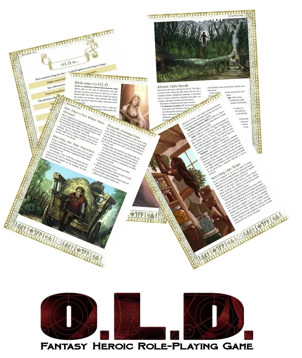 EN Publishing O.L.D. v1.3 rollspel PDF fantasy