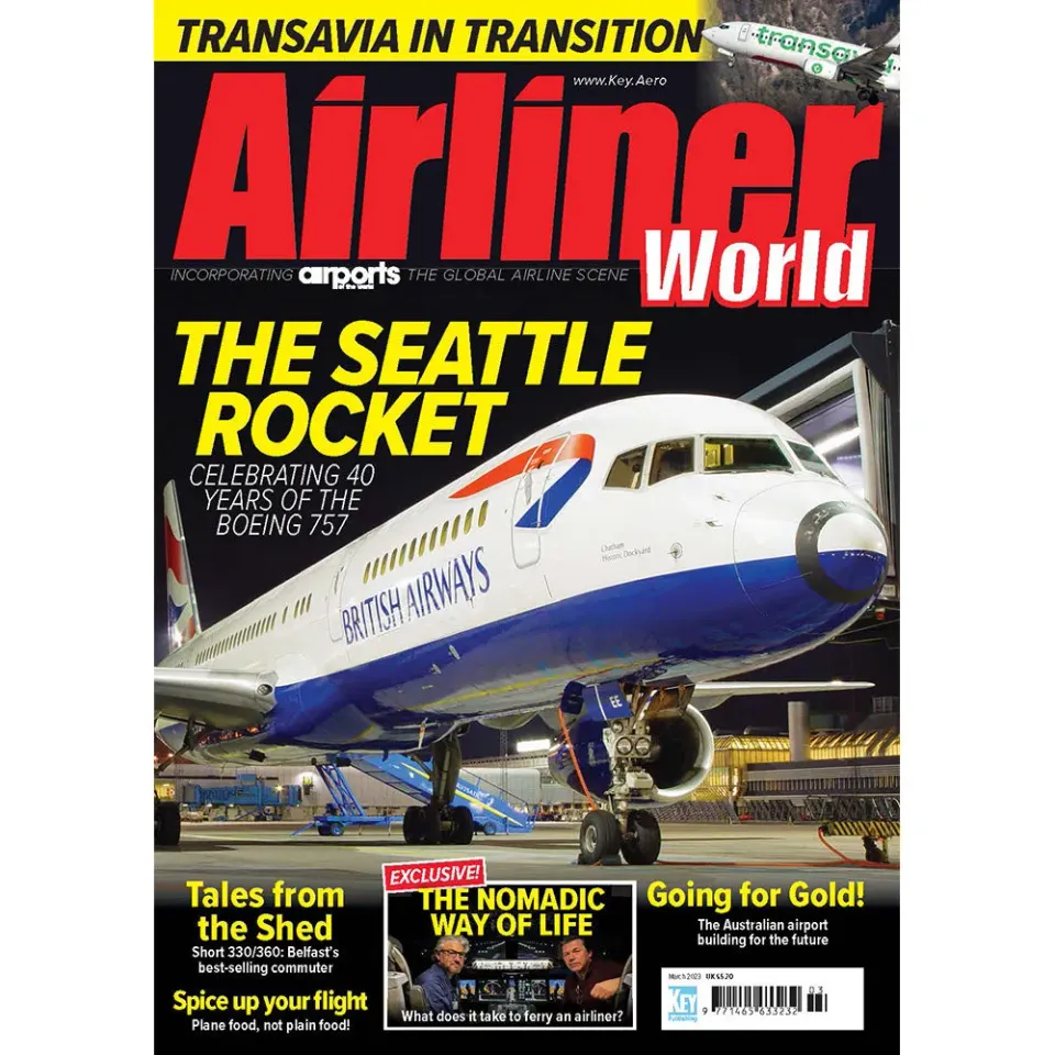 Airliner World March 2023 tidning Boeing 757