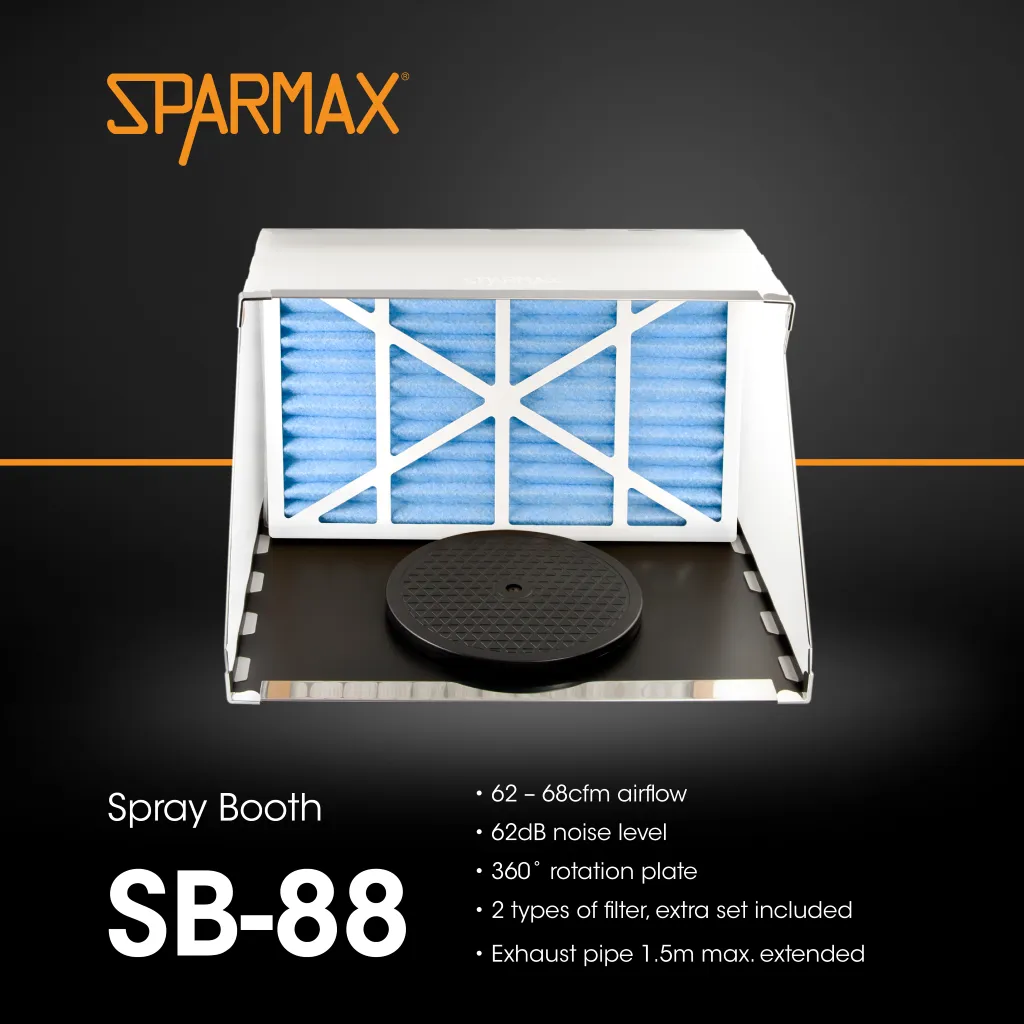 Sparmax MAX-4 airbrush-set med ARISM