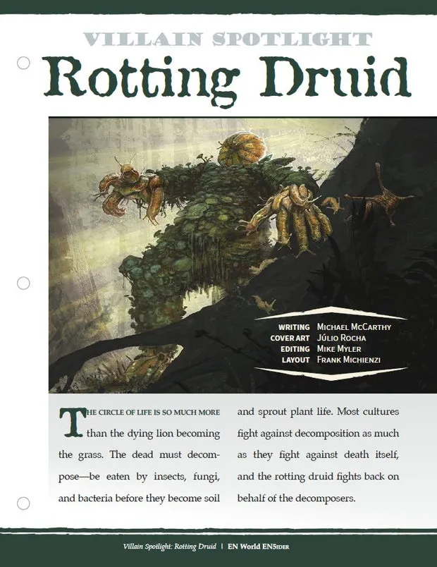 EN Publishing Villain Spotlight Rotting Druid rollspel PDF