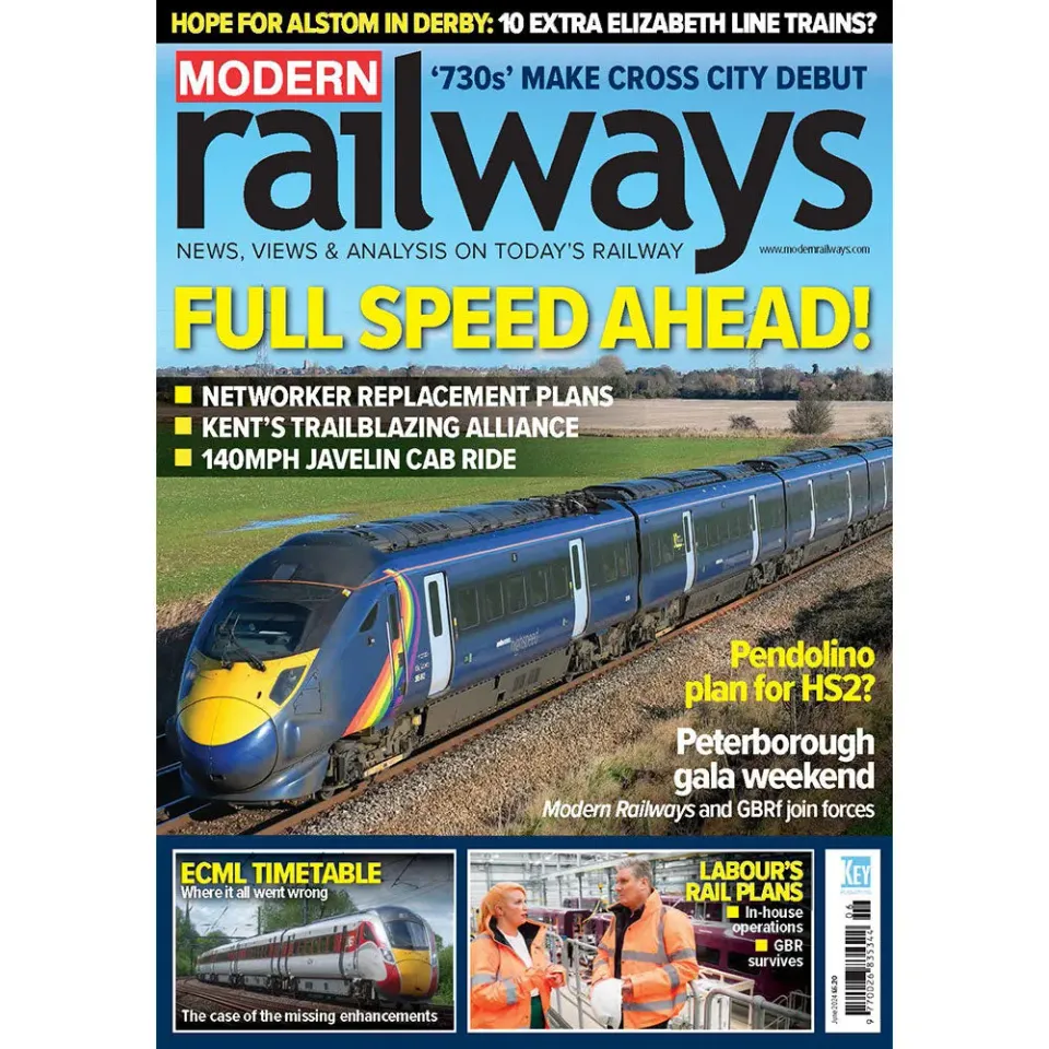 Modern Railways juni 2024 tidning lösnummer brittisk järnväg