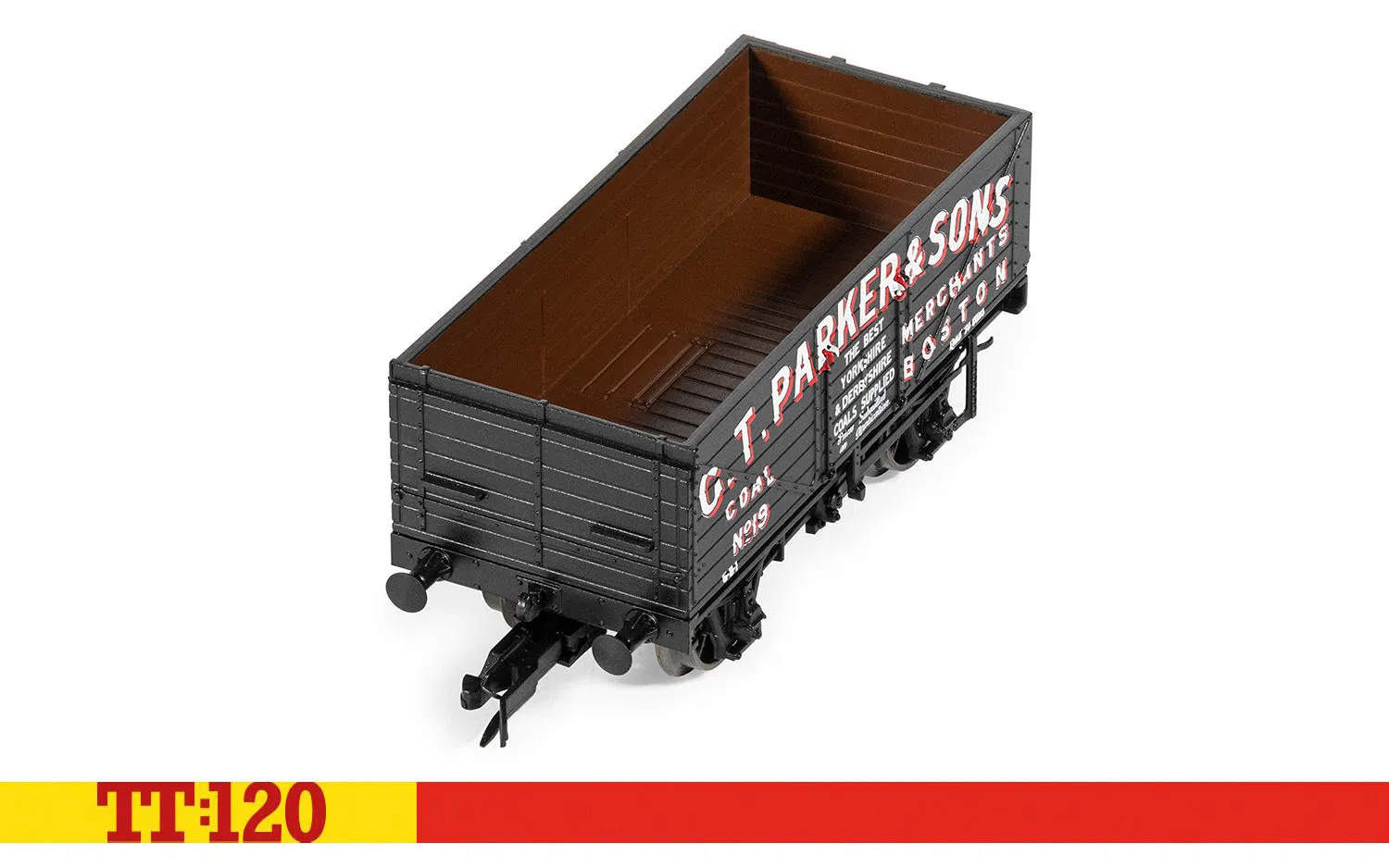 Hornby TT:120 G.T. Parker & Sons 19 godsvagn svart