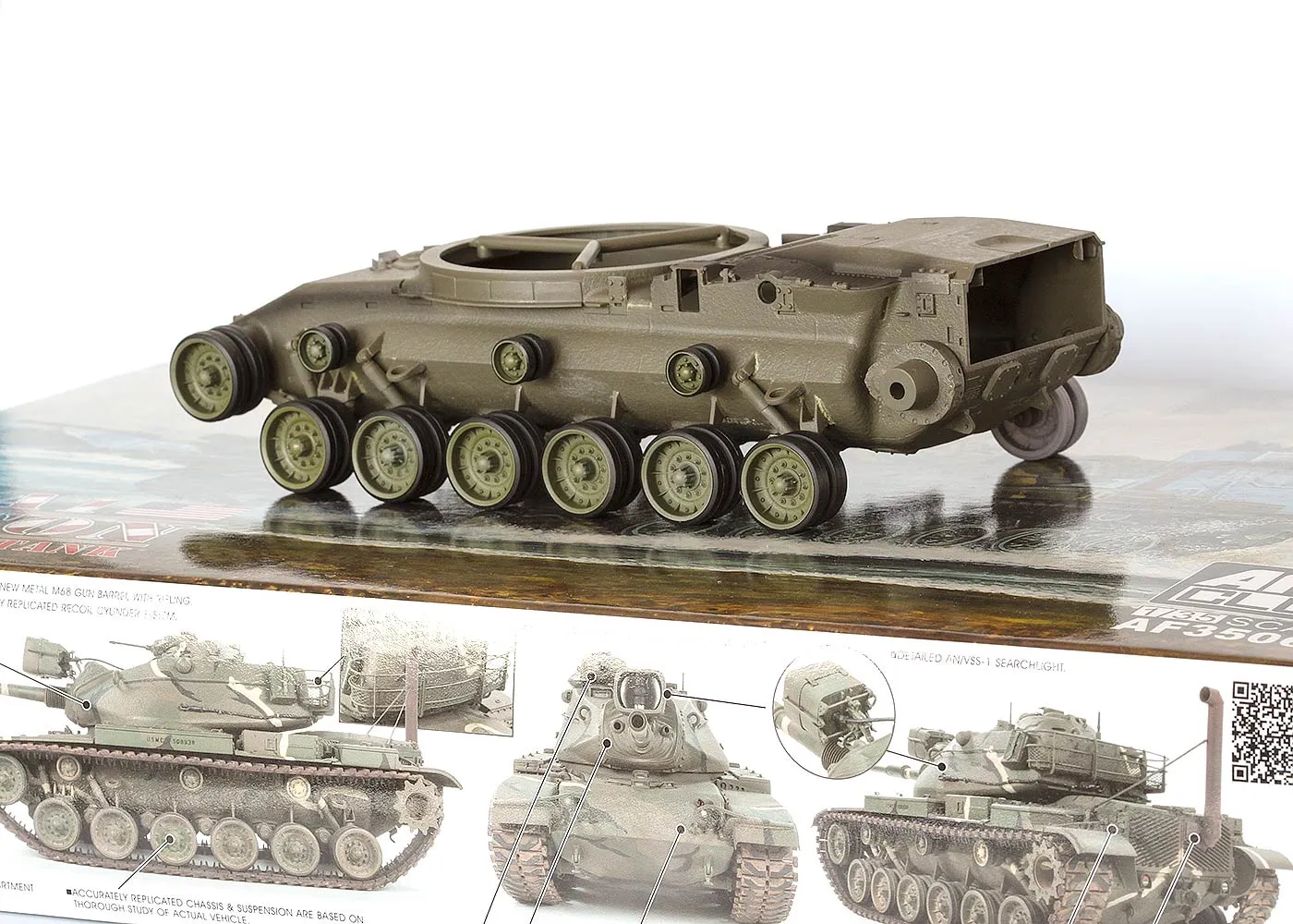 Rossagraph QuickWheel QW-157 målningsmask M60A1 Patton