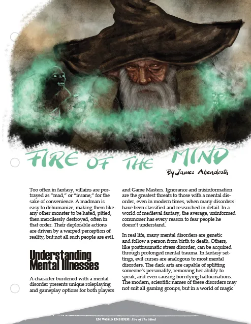EN Publishing Fire of the Mind regelhäfte PDF D&D 5e