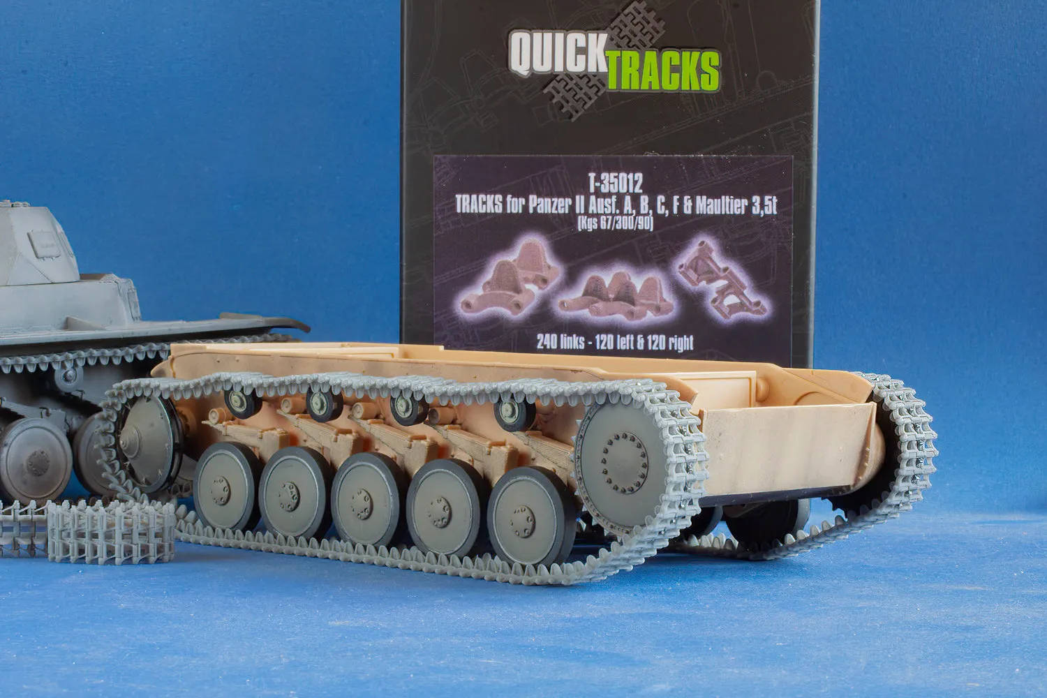 Rossagraph QuickTracks T-35012 larvband Panzer II 1/35