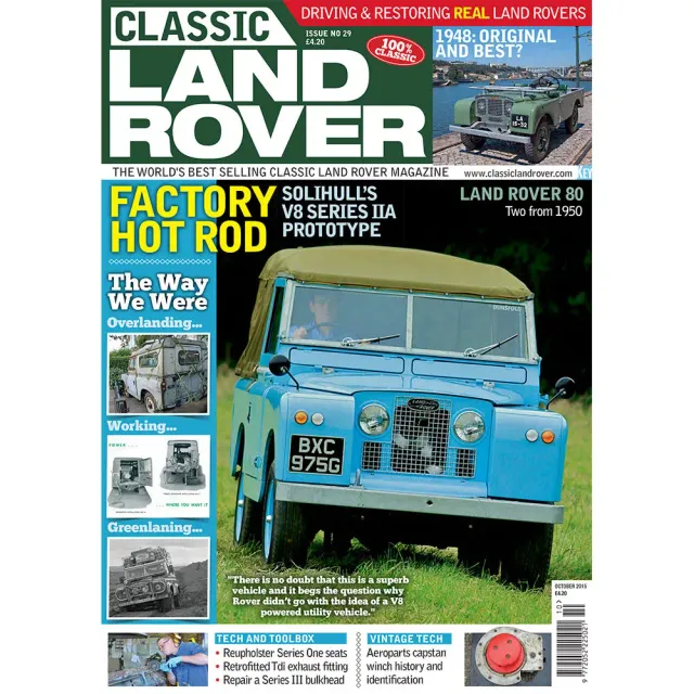 Classic Land Rover October 2015 tidning lösnummer