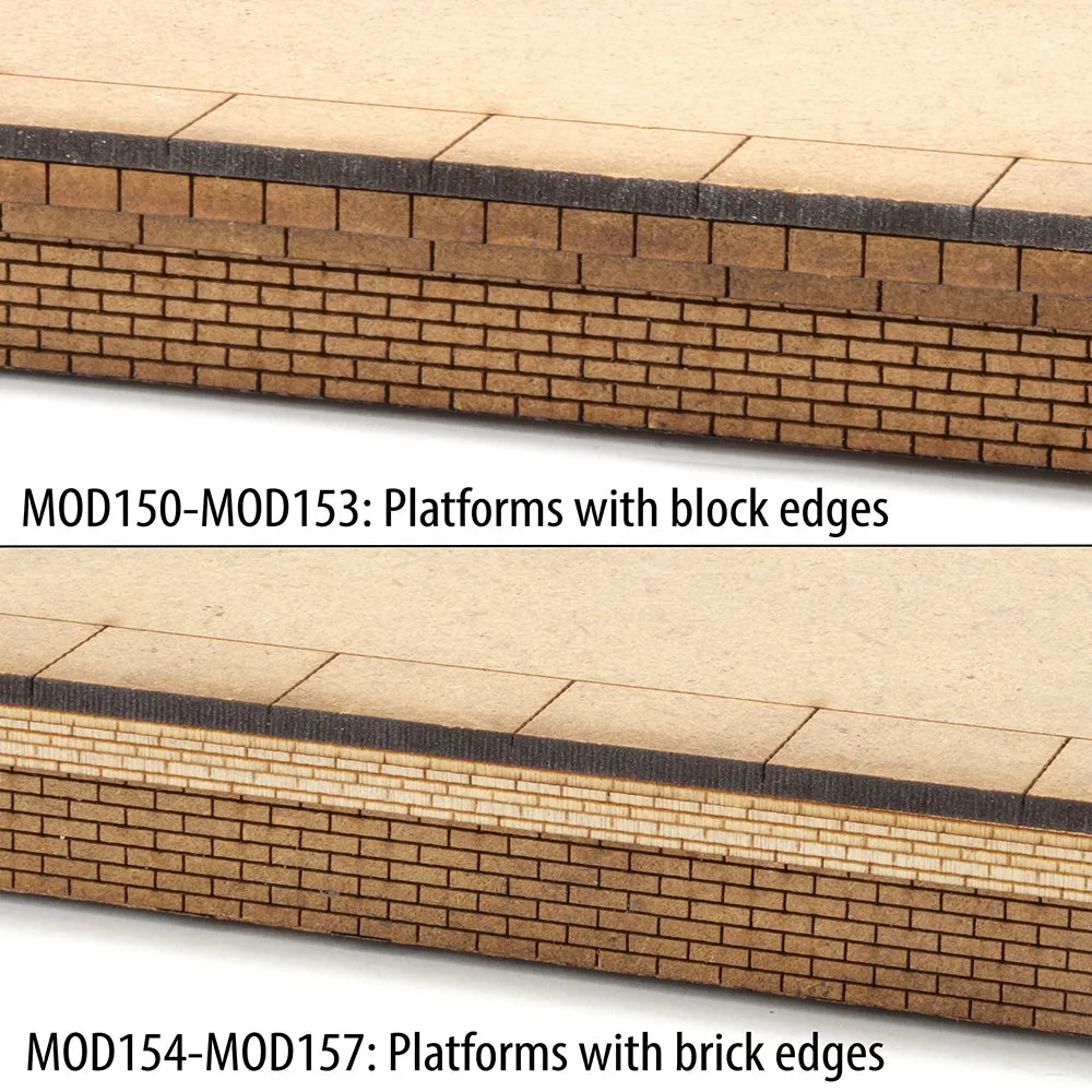 PJM Models OO perrongramper byggsats tegel 2-pack