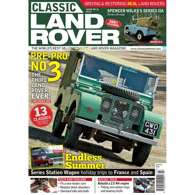 Classic Land Rover juli 2015 tidning lösnummer diesel
