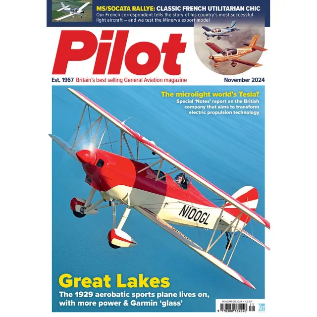 Pilot Magazine november 2024 tidning flygtest
