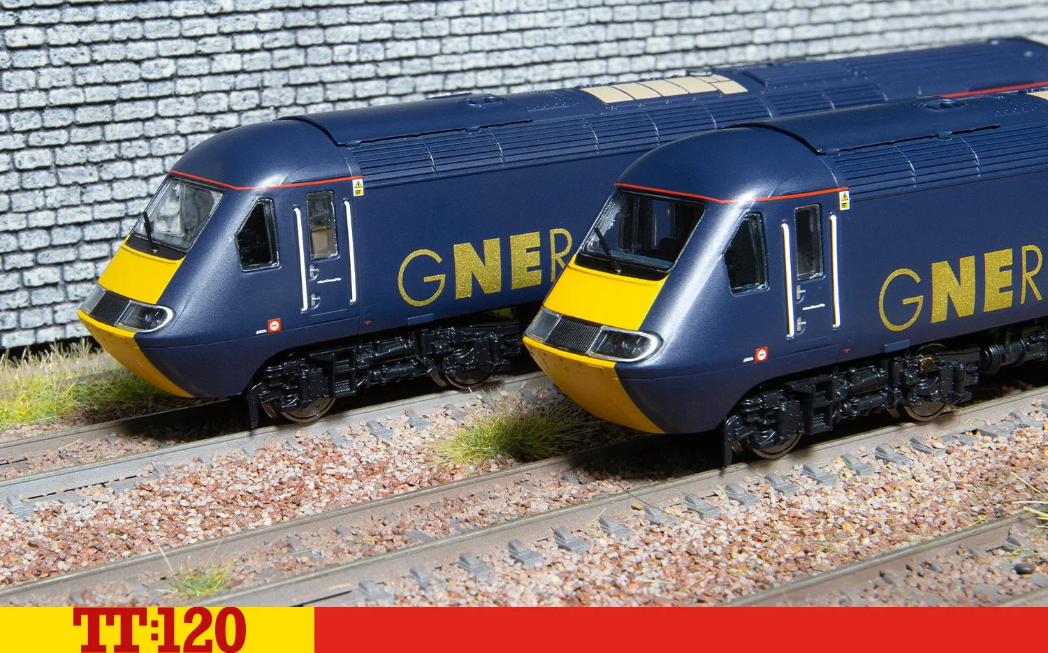 Hornby TT:120 Class 43 HST tågset GNER 43120+43115 DCC