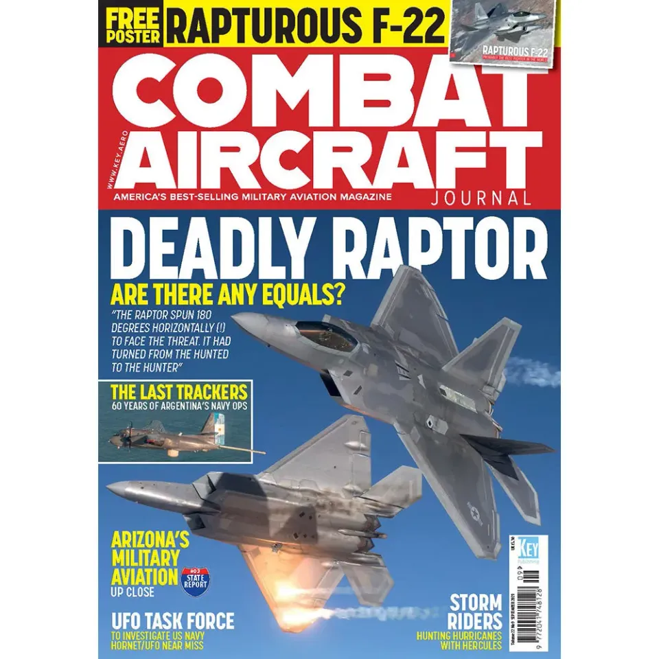 Combat Aircraft Journal September 2021 tidning lösnummer militärflyg