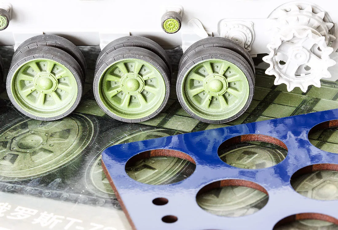 Rossagraph QuickWheel QW-162 målarmask 1:35 T-72B Trumpeter