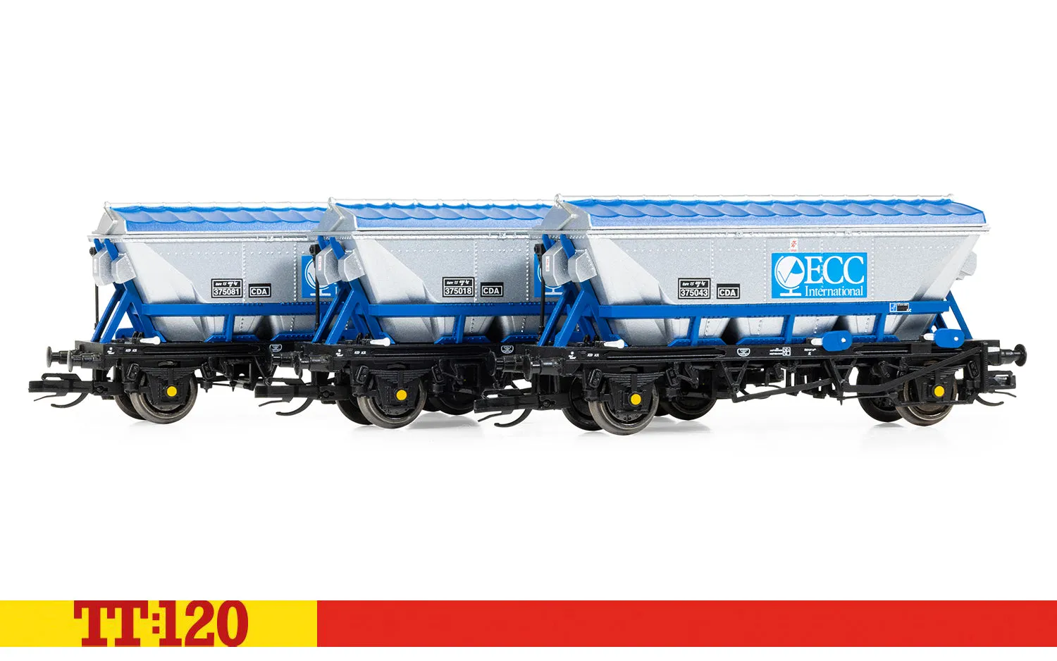 Hornby TT:120 CDA Hopper triple pack ECC godsvagnar