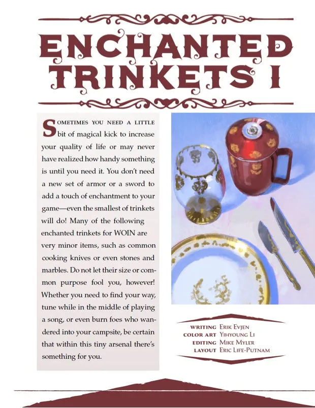 EN Publishing Enchanted Trinkets I magiska föremål PDF 13 prylar