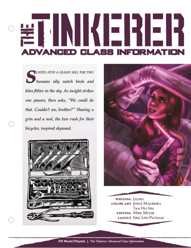 EN Publishing The Tinkerer Advanced Class D&D 5e PDF