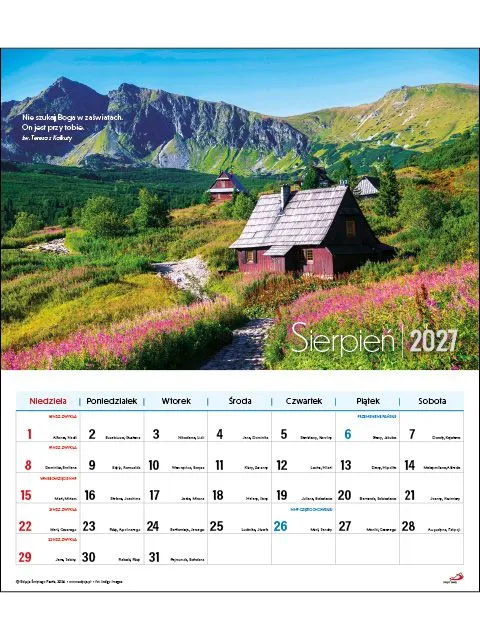 Sharon Tatry väggkalender 2027 bergsfoton 33,5x38 cm