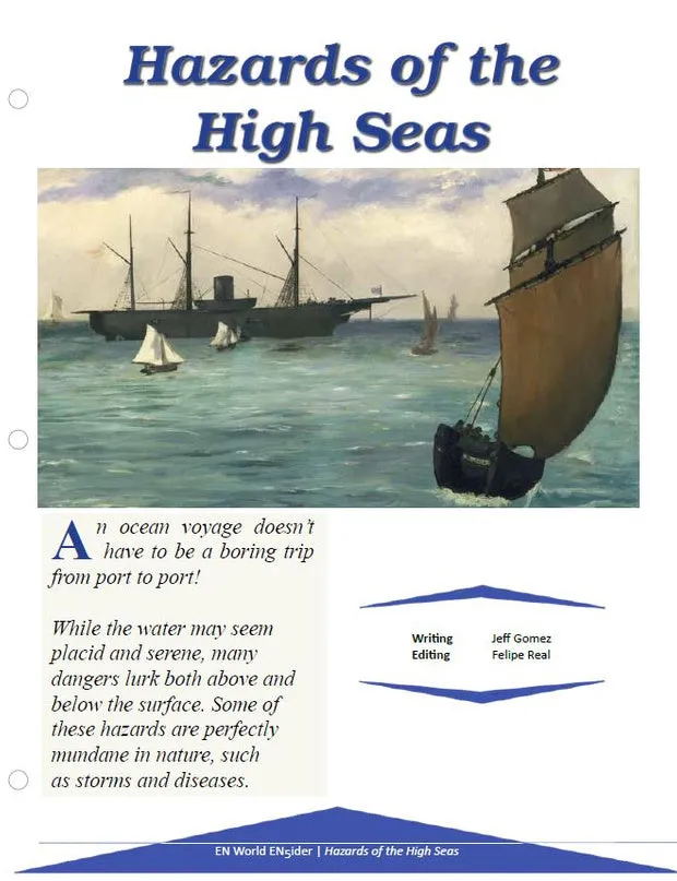 EN Publishing Hazards of the High Seas sjöäventyr PDF