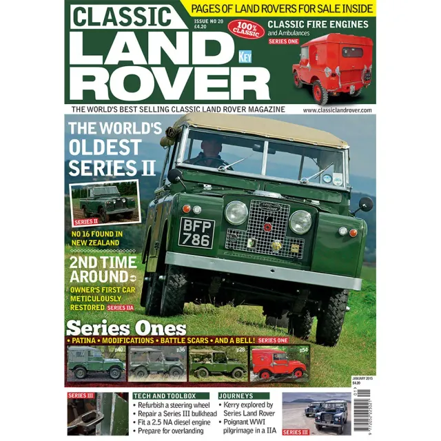 Classic Land Rover januari 2015 tidning back issue Series