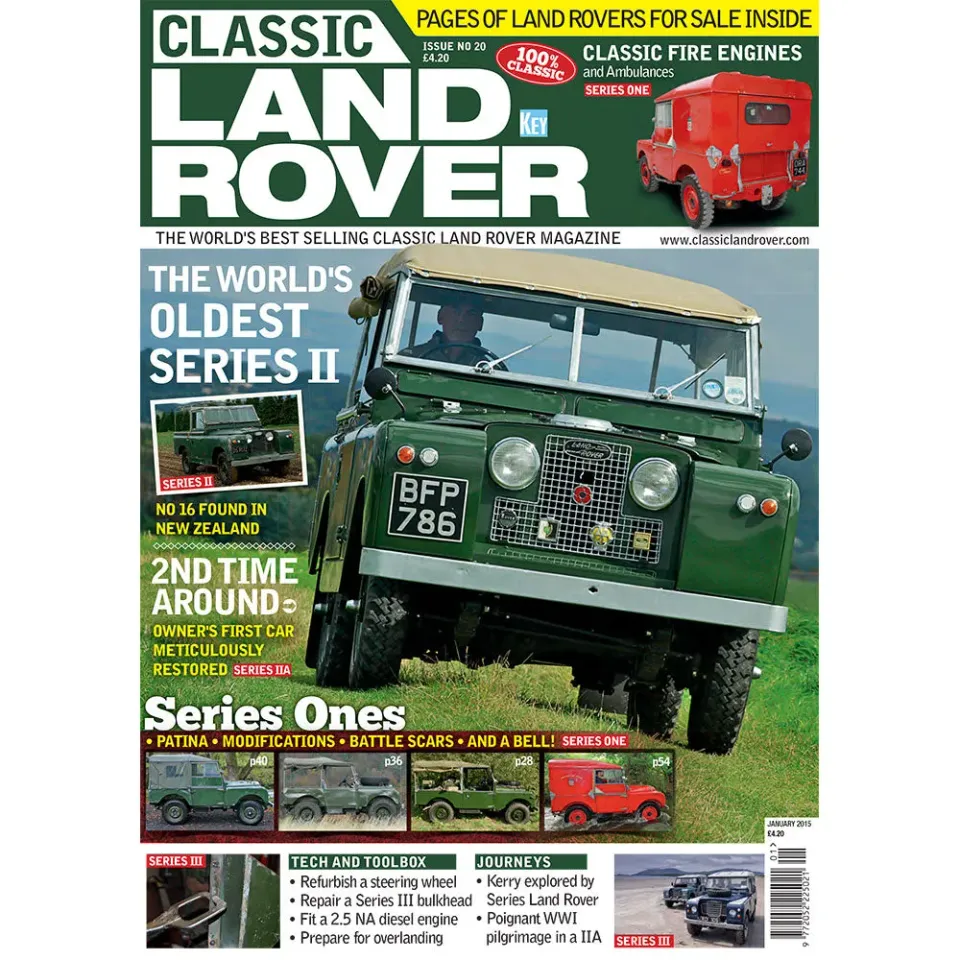 Classic Land Rover januari 2015 tidning back issue Series