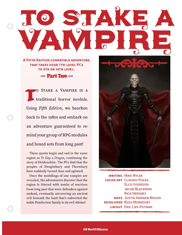 EN Publishing To Stake a Vampire Part 2 D&D 5e pdf 35 sidor